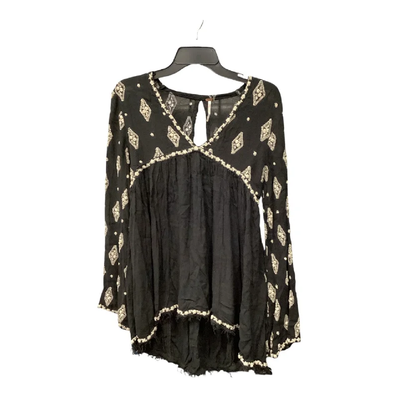 Dress Casual Short By Free People In Black & Cream, Size: Xs
