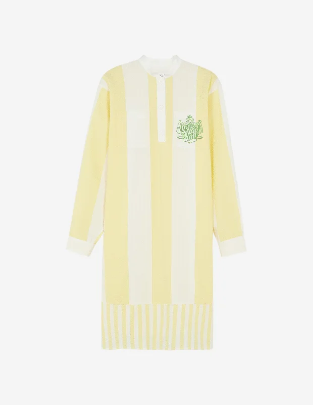 Poolside Stripes Tunic Dress Lemon