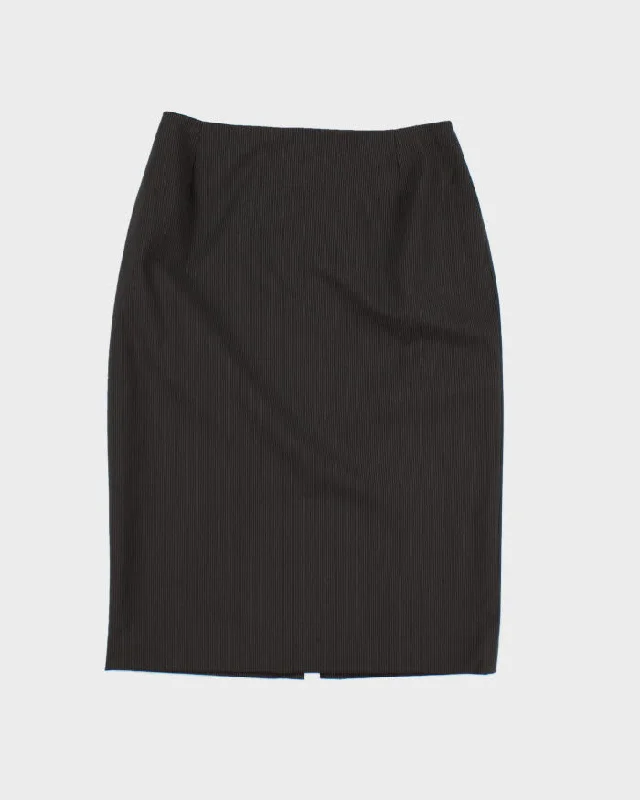 Vintage Anne Klein Pin Stripe Skirt - S linen skirt breathable