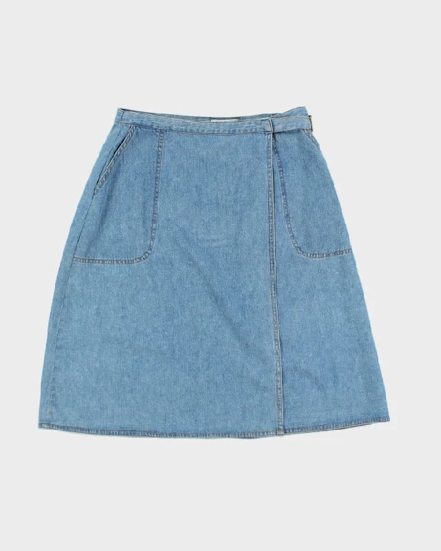 Vintage Eddie Bauer Denim Wrap Skirt - S vintage skirt charm