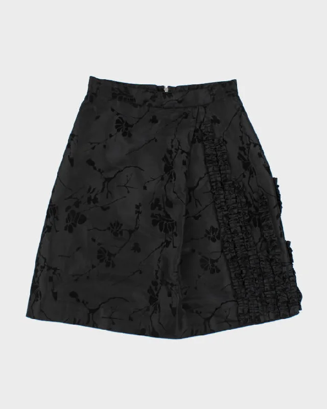 Y2k 00s K. Brower Ruffle Skirt - M cashmere skirt rich