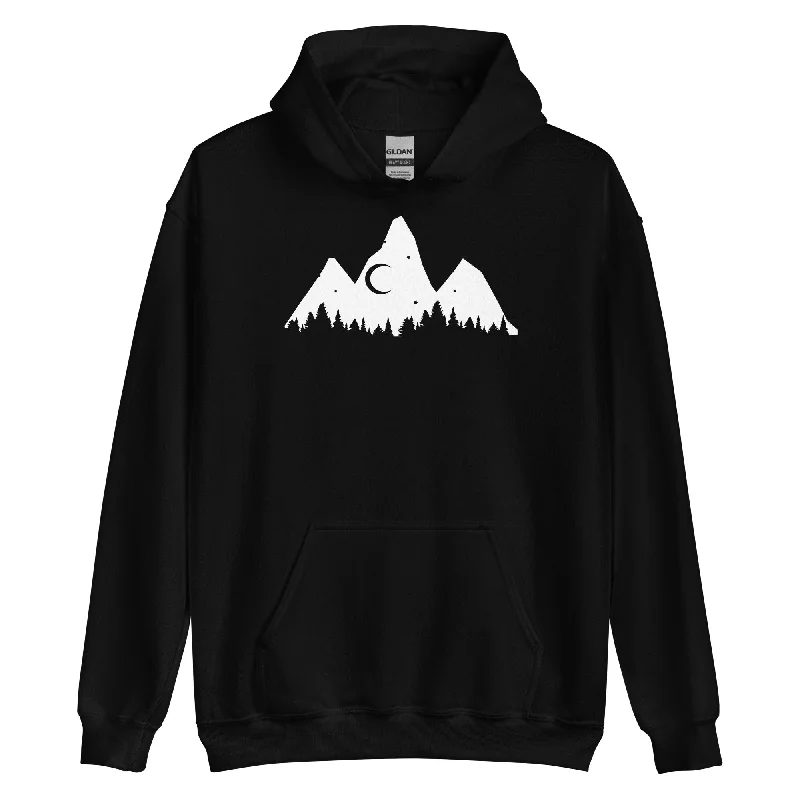 Baum - Berge - Unisex Hoodie Zip Hoodie Drawstring Kangaroo Pocket