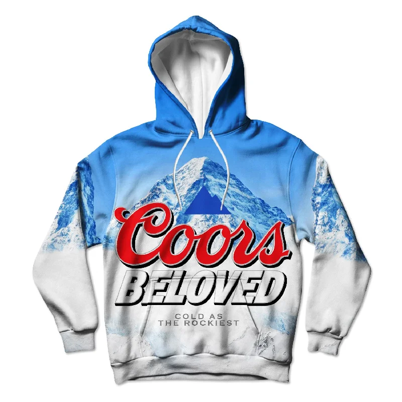 Coors Beloved Unisex Hoodie Hoodie with High-Low Hem Asymmetrical Trendy