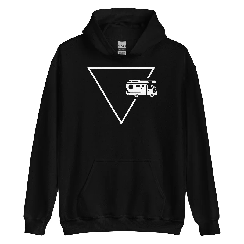 Dreieck 1 und Camping - Unisex Hoodie Hoodie with Front Slit Layering Stylish