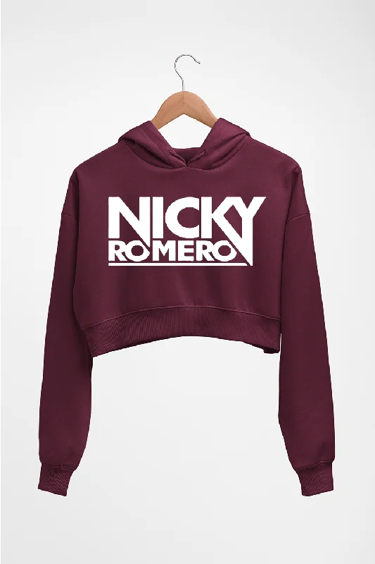 Nicky Romero Crop HOODIE FOR WOMEN Hoodie with Applique Textured Unique