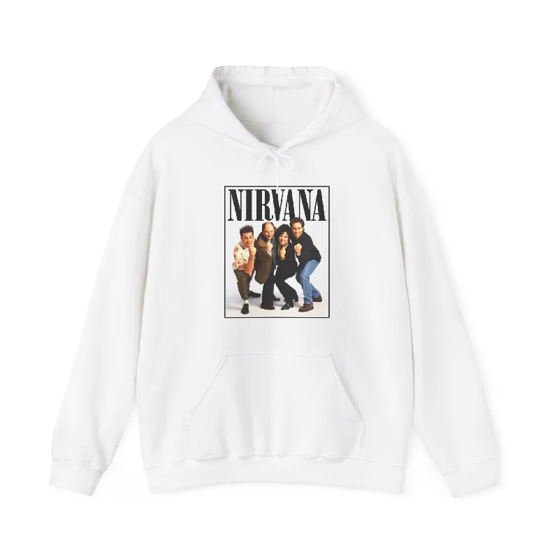 Nirvana Seinfeld Unisex Hoodie Hooded Sweatshirt Casual Wear Street Style