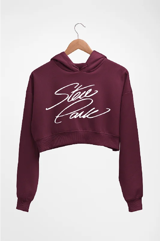 Steve Park Crop HOODIE FOR WOMEN Hoodie with Zipper Versatile Modern