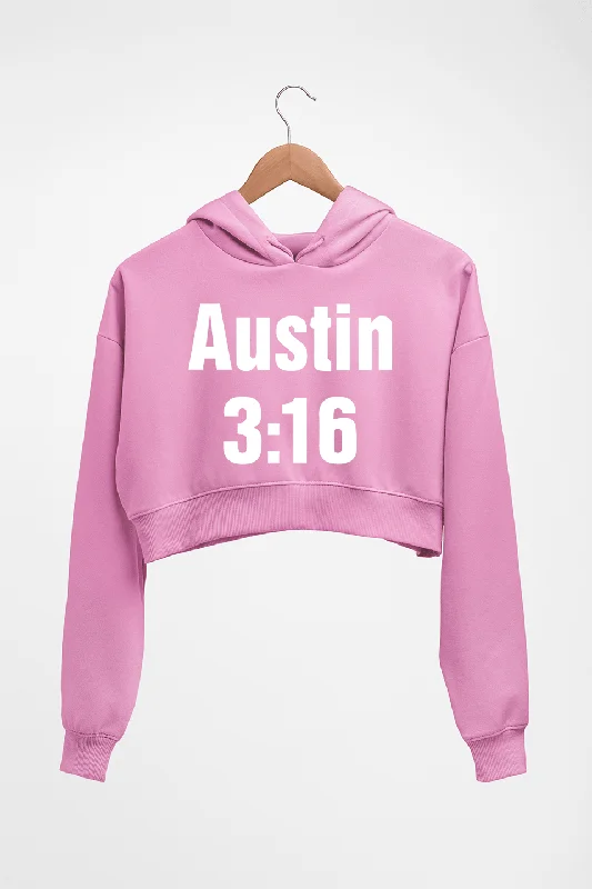 Stone Cold Steve Austin (WWE) Crop HOODIE FOR WOMEN Cotton Hoodie Fleece Lining Warmth