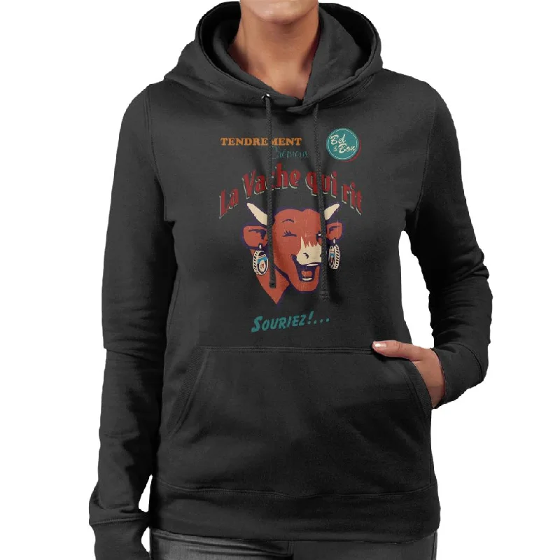 The Laughing Cow Smile Women's Hooded Sweatshirt Hoodie Sweatshirt Pullover