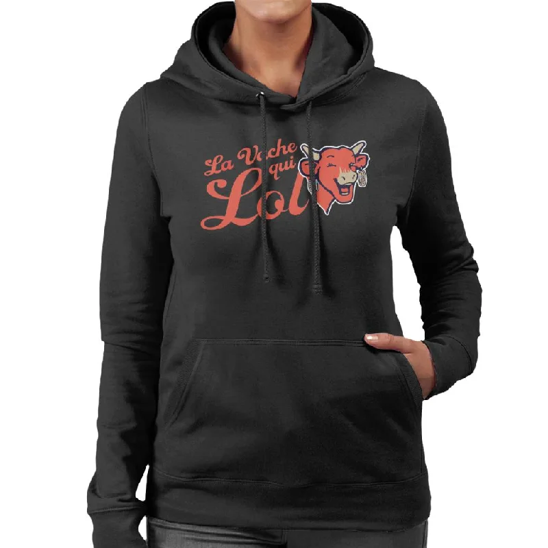 The Laughing Cow The Cow That Laughs Women's Hooded Sweatshirt Hoodie with Illustration Artistic Creative The Laughing Cow The Cow That Laughs Women's Hooded Sweatshirt Hoodie with Illustration Artistic Creative