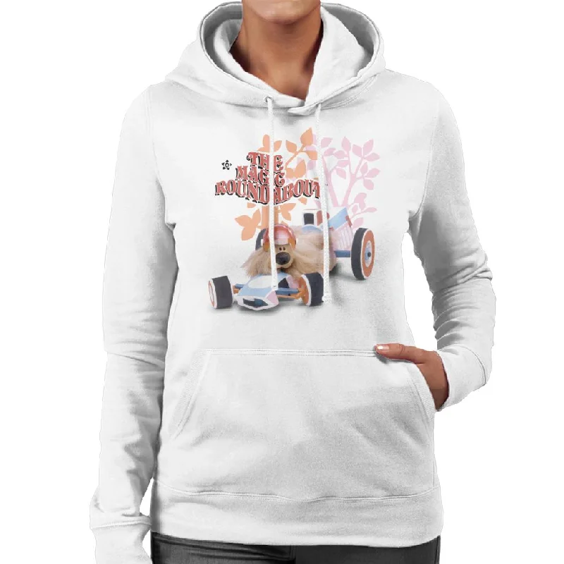 The Magic Roundabout Dougal Race Car Women's Hooded Sweatshirt Hoodie with Elastic Waist Stretchable Comfortable The Magic Roundabout Dougal Race Car Women's Hooded Sweatshirt Hoodie with Elastic Waist Stretchable Comfortable