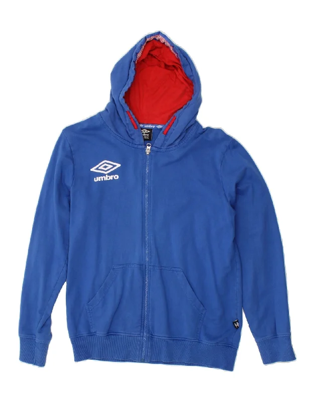 UMBRO Boys Graphic Zip Hoodie Sweater 12-13 Years XL Blue Cotton Hoodie with Fur Luxurious Winter UMBRO Boys Graphic Zip Hoodie Sweater 12-13 Years XL Blue Cotton Hoodie with Fur Luxurious Winter