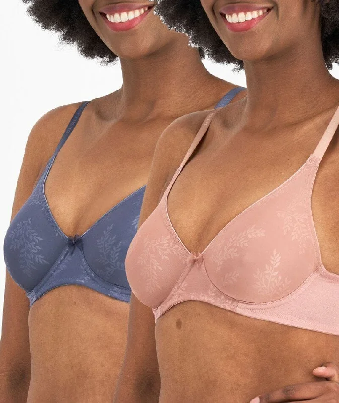 Berlei Sweater Girl Underwire Bra 2 Pack - Grey Suede/Dusky Mauve High Neck Crew Neck V-Neck Berlei Sweater Girl Underwire Bra 2 Pack - Grey Suede/Dusky Mauve High Neck Crew Neck V-Neck